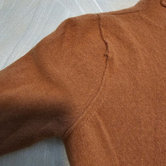 Women’s Banana Republic Italian Wool Cashmere Blend Rust Top, XS - Picture 8 of 9
